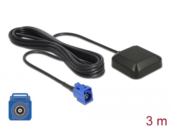 Navilock NL-69AT GNSS GALILEO GPS FAKRA C Jack active Antenna RG 174/U 3 m outdoor |