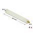 Delock Standoff M4 x M4, hexagon, outside / outside, 90 mm natural 4 pcs
