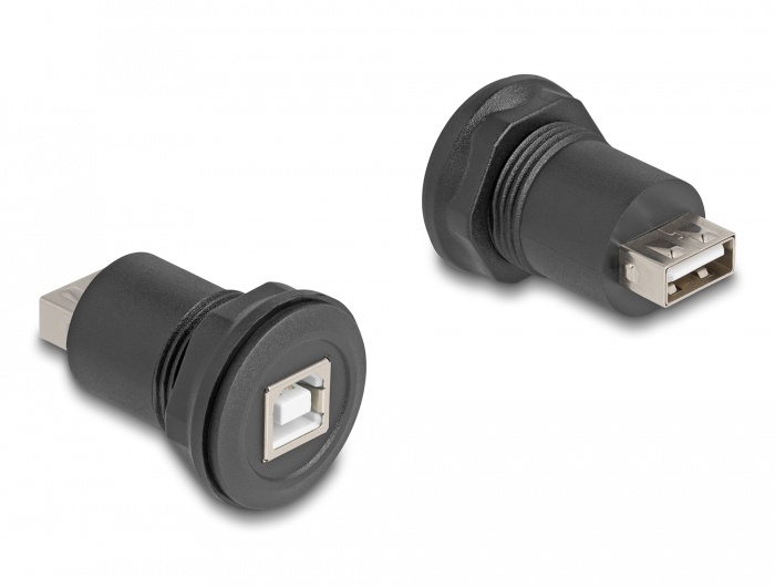 Delock USB 2.0 Type-B to USB 2.0 Type-A built-in connector black |