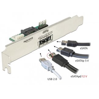 DeLOCK Delock Slot bracket 1 x eSATApd 5 V / 12 V