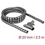 Delock Spiral Hose with Pull-in Tool 2.5 m x 20 mm grey
