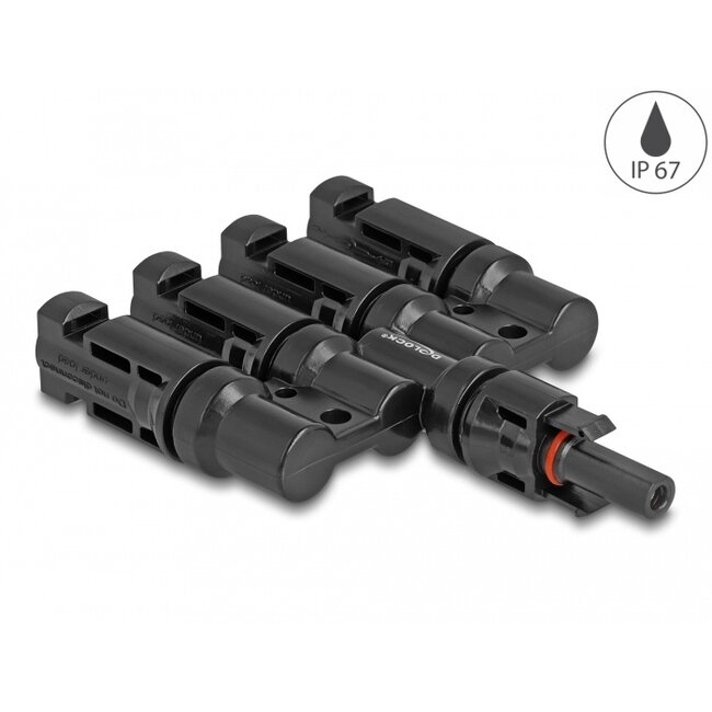 Delock DL4 Solar Connectors 1 x female to 4 x male