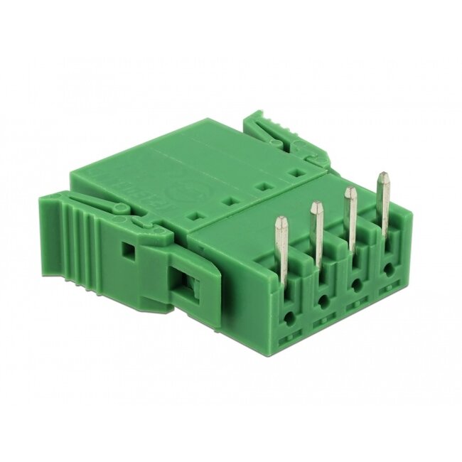 Delock Terminal block set for PCB 4 pin 3.81 mm pitch horizontal