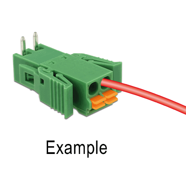 Delock Terminal block set for PCB 4 pin 3.81 mm pitch horizontal