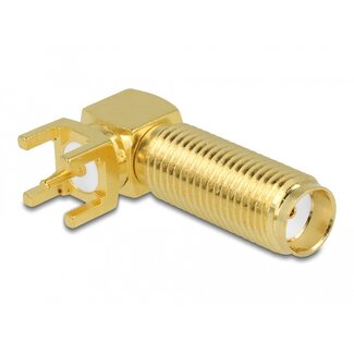 DeLOCK Delock SMA Jack 90° PCB Thread length 16 mm