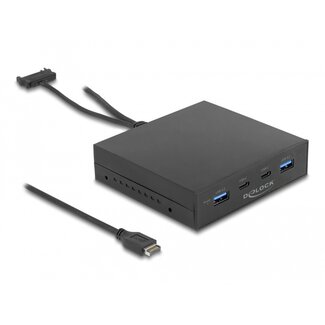 DeLOCK Delock 3.5″ USB 3.2 Gen 2 Front Panel 2 x USB Type-C™ + 2 x USB Type-A