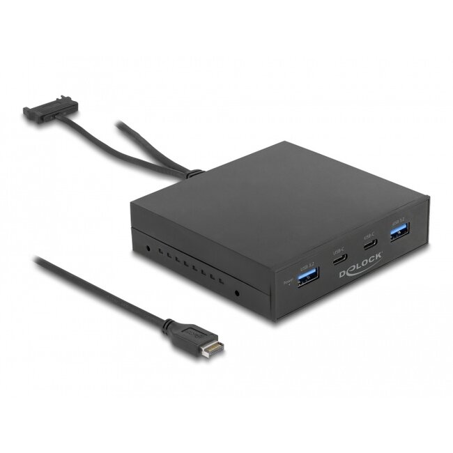 Delock 3.5″ USB 3.2 Gen 2 Front Panel 2 x USB Type-C™ + 2 x USB Type-A