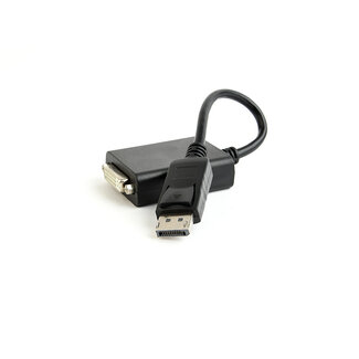 Cablexpert DisplayPort M - DVI F adapterkabel 10 cm zwart v1.2