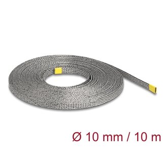 DeLOCK Delock Braided Sleeve for EMI shielding stretchable 10 m x 10 mm