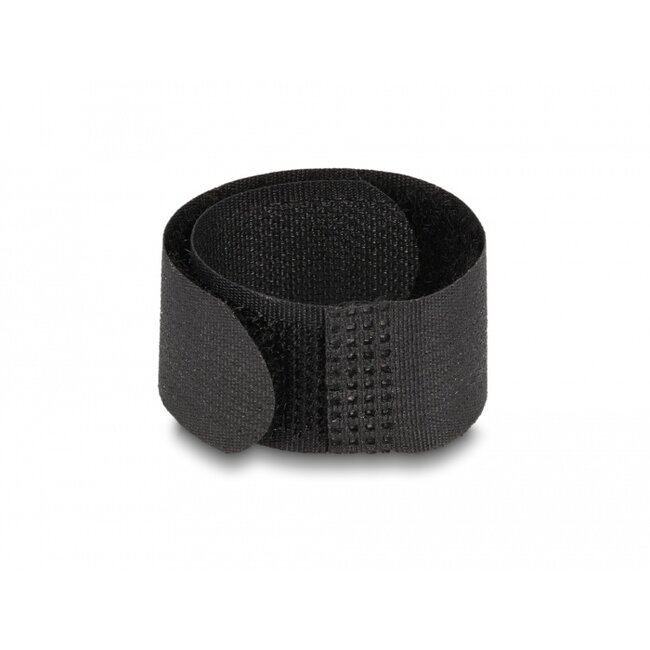 Delock Hook-and-loop cable tie L 180 x W 20 mm black 10 pieces