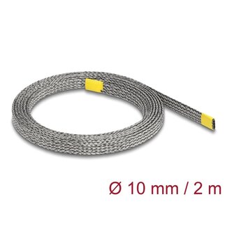 DeLOCK Delock Braided Sleeve for EMI shielding stretchable 2 m x 10 mm