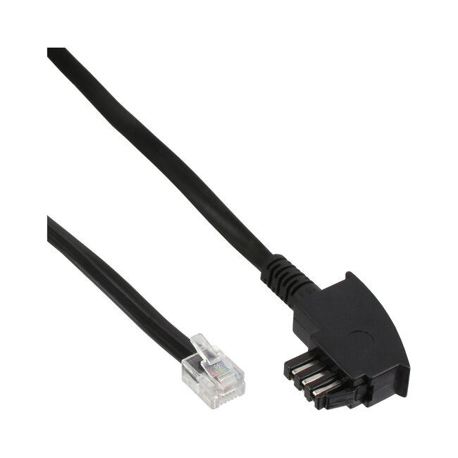 InLine® TAE-N kabel, TAE-N naar RJ11 (6P2C), overbrugd, 6m