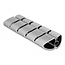 Delock Mounting element for cable duct 75 x 45 mm 5 pieces silver