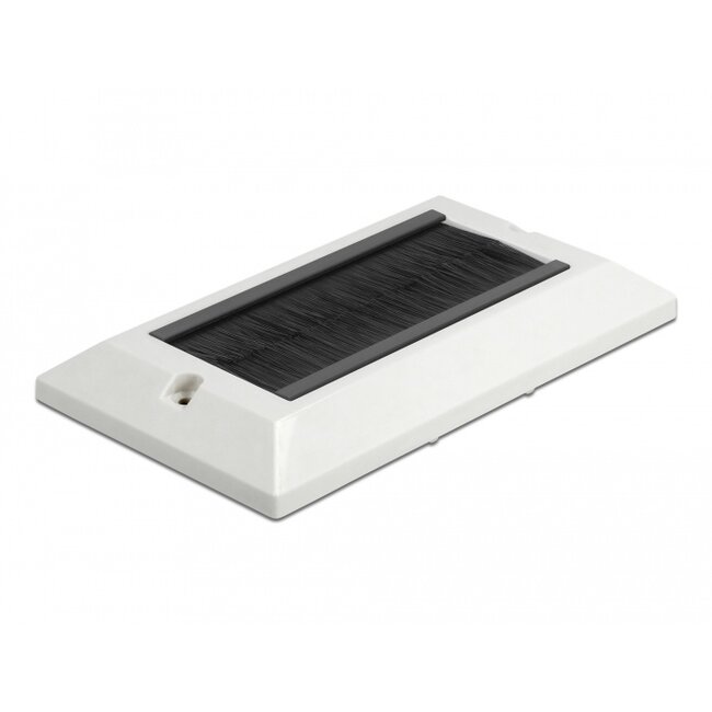 Delock Cable Management Cover 146 x 86 mm with black Brush Strips