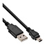 InLine® USB mini kabel, A Male naar mini B Male (5-pins), 3m