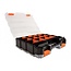 Delock Sorting box with 34 compartments 320 x 270 x 80 mm orange / black