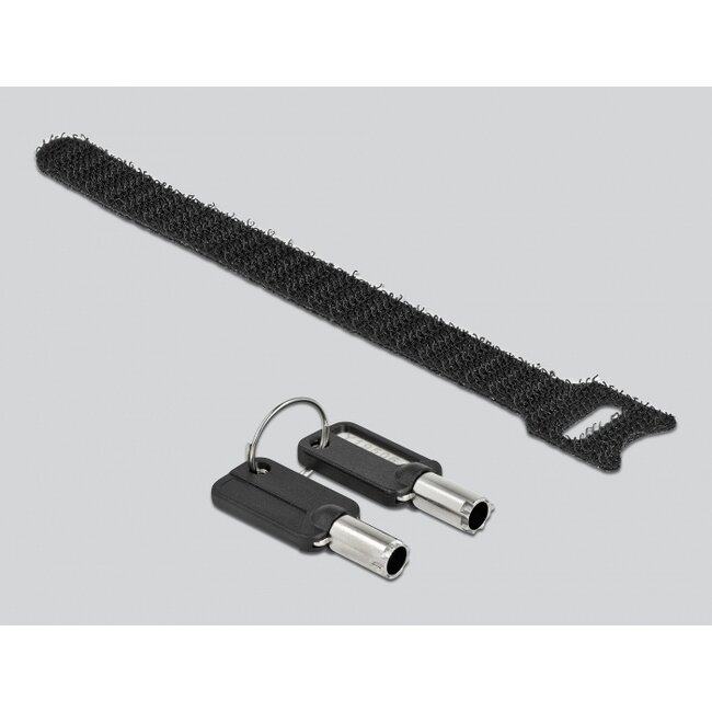 Navilock Laptop Security Cable with Key Lock for HP Nano slot - Carbon steel cable
