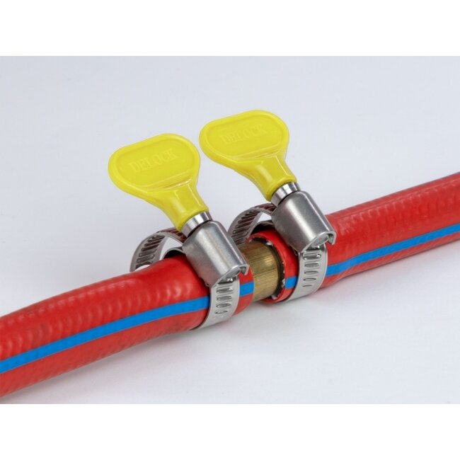 Delock Butterfly Hose Clamp 13 - 19 mm 10 pieces yellow