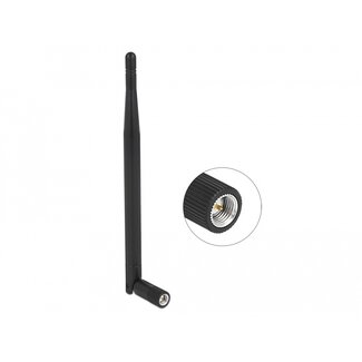 DeLOCK Delock LPWAN 863 MHz - 928 MHz Antenna SMA plug 1.64 dBi omnidirectional with tilt joint black