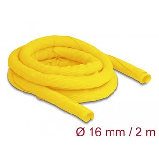 DeLOCK Delock Woven Sleeve self-closing heat-resistant 2 m x 16 mm yellow