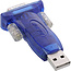 InLine® USB -> Seriële adapter, stekker A naar 9-pins D-Sub stekker, met USB verlengkabel, 0.2 m