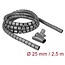 Delock Spiral Hose with Pull-in Tool 2.5 m x 25 mm grey