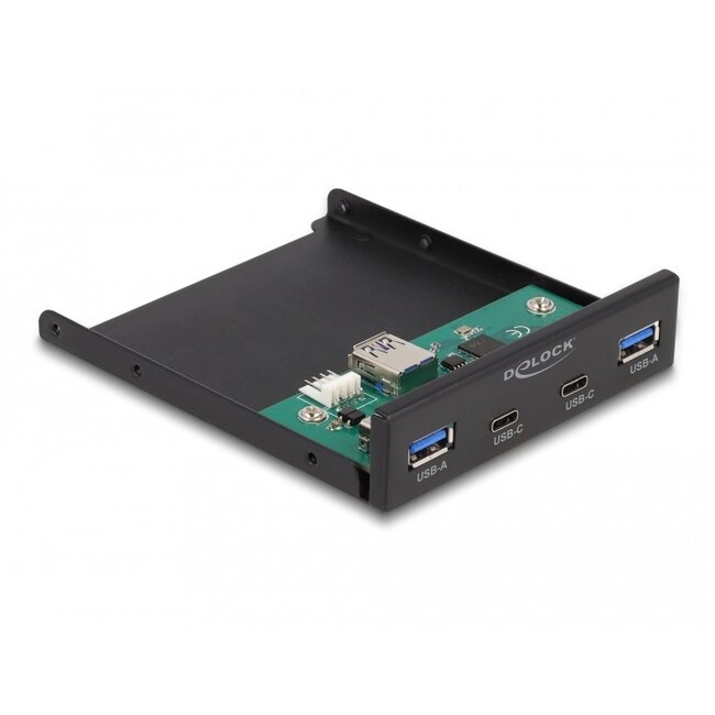 Delock 3.5″ USB 5 Gbps Front Panel 2 x USB Type-C™ + 2 x USB Type-A