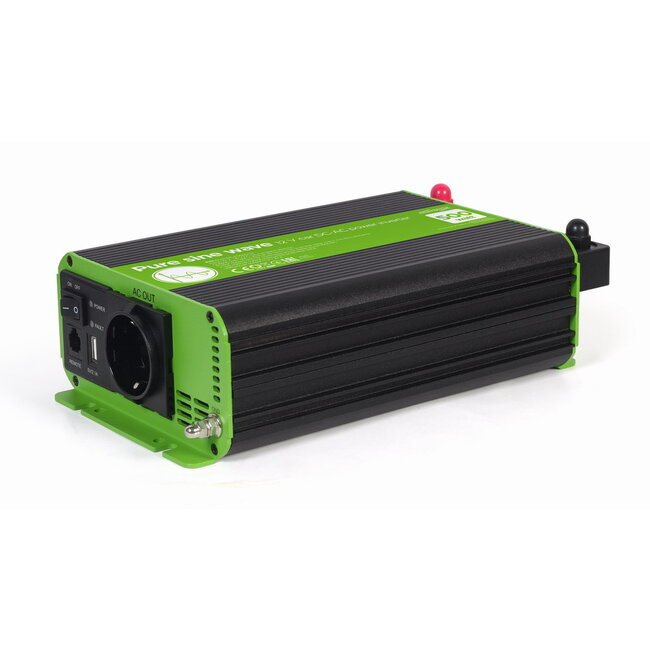 12 V DC-AC omvormer met zuivere sinusgolf, 500 W