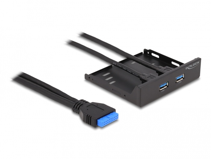 DeLOCK 63994. Hub-interfaces: USB 3.2 Gen 1 (3.1 Gen 1) Type-A. Overdrachtssnelheid: 5000 Mbit/s, Kleur van het product: Zwart, Materiaal behuizing: Metaal. Kleur kabel: Zwart
