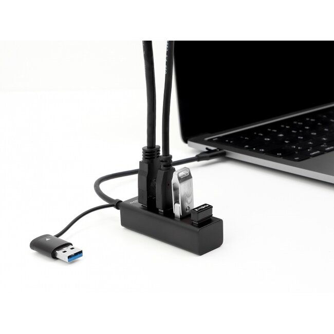Delock 4 Port USB 5 Gbps Hub with USB Type-C™ or USB Type-A connector