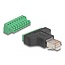 Delock Adapter RJ45 male > Terminal Block 8 pin 2-part 3.81 mm