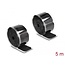 Delock Hook-and-loop pad on roll self-adhesive 45 x 50 mm - length 5 m black