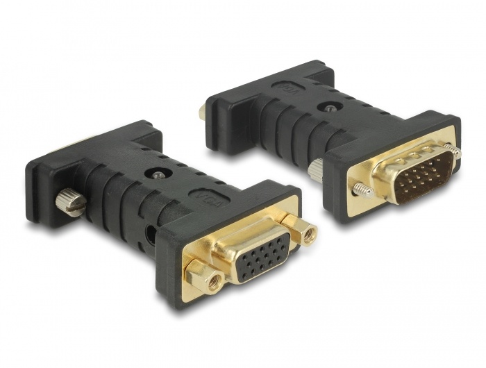 DeLOCK 63326. Aansluiting 1: VGA (D-Sub), Aansluiting 2: VGA (D-Sub) + USB, Aansluiting 1 type: Mannelijk. Aantal per verpakking: 1 stuk(s), Type verpakking: Doos. Breedte: 34 mm,