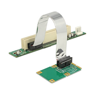DeLOCK Delock Riser Card Mini PCI Express > 1 x PCI with flexible cable 13 cm left insertion