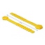 Delock Silicone Cable Ties reusable 10 pieces yellow