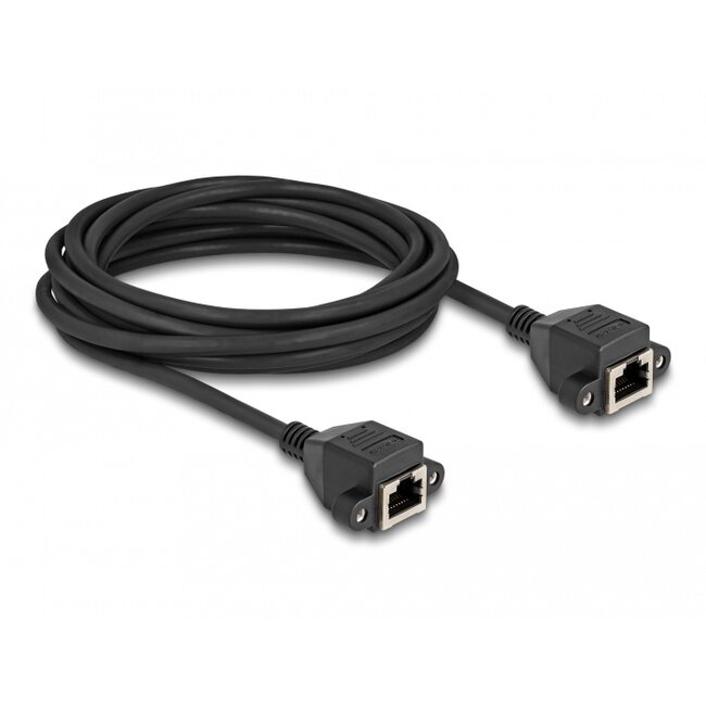 Delock RJ50 Extension Cable female to female S/FTP 5 m black