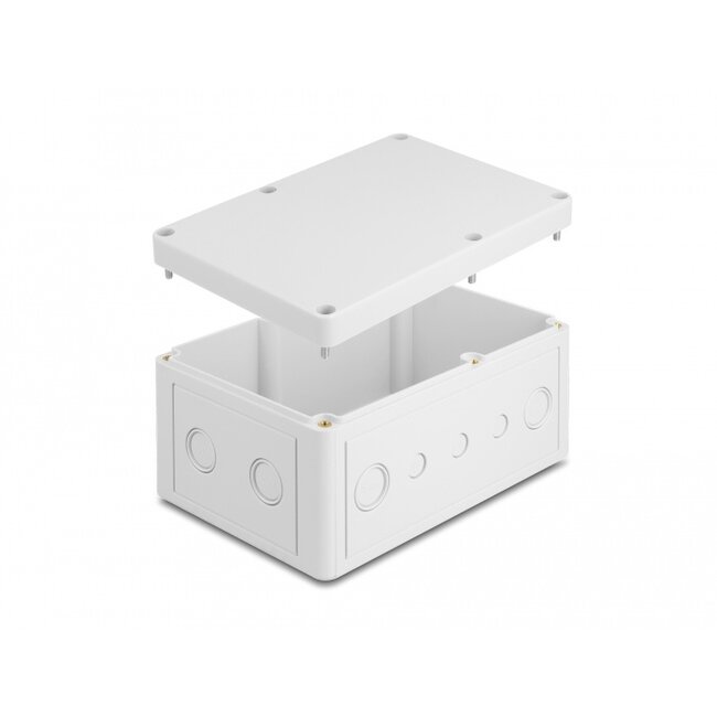 Delock Installation housing with cable entries 180 x 125 x 90 mm grey