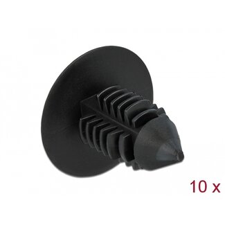 DeLOCK Delock Fir tree clip black 10 pieces