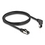 Delock RJ45 Network Cable Cat.8.1 S/FTP 90° upwards angled / straight 1 m black