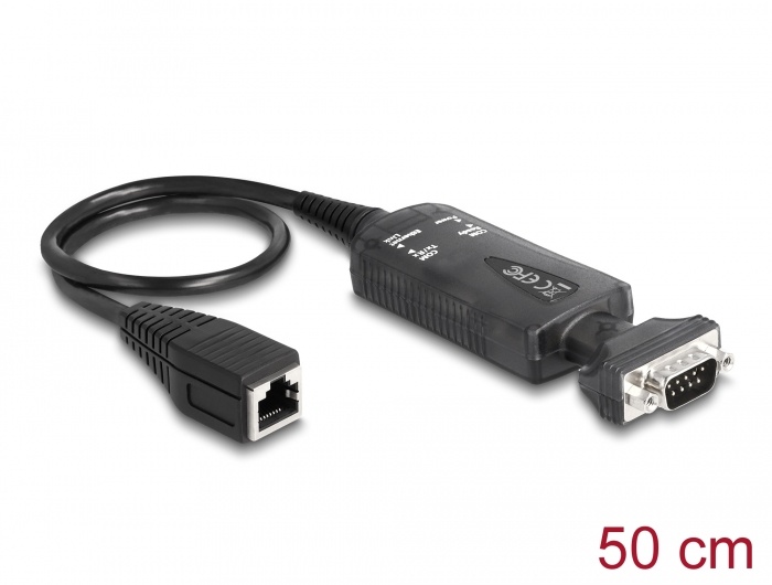 Delock Convertor Delock Converter Ethernet LAN RJ45 10/100 Mbps jack to serial RS-232 ...