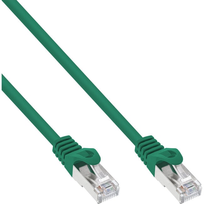 InLine® Patchkabel, FTP, Cat.5e, groen, 0.3m,