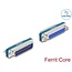 Delock RF/EMI Interference Suppression Filter D-Sub 25 pin male to female with low-pass inductive