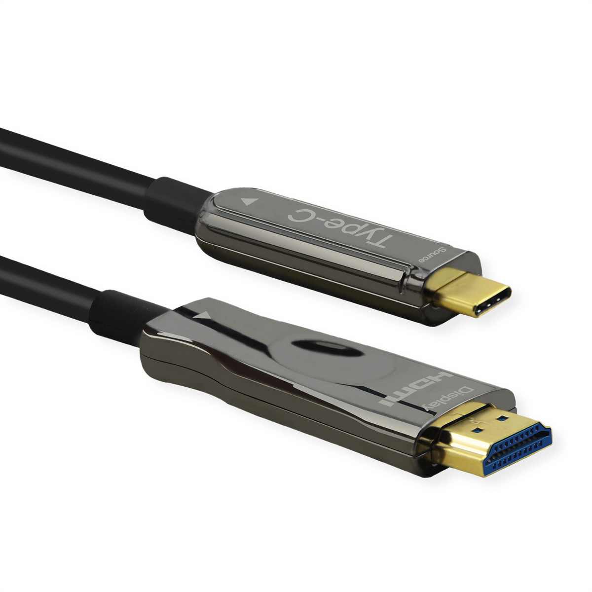 Roline 14.01.3474 USB-C / HDMI Adapter Zwart 30.00 m