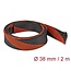 Delock Braided Sleeve stretchable 2 m x 38 mm black-red