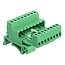 Delock Terminal Block Set for DIN Rail 8 pin with pitch 5.08 mm angled