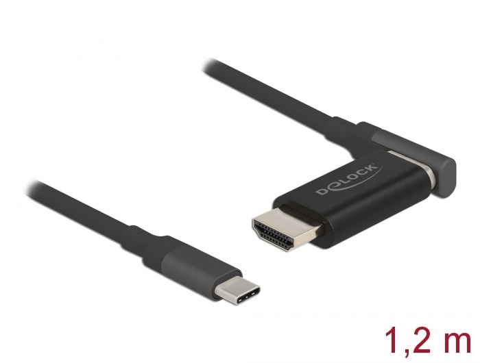 DeLOCK 66685. Snoerlengte: 1,2 m, Aansluiting 1: HDMI Type A (Standaard), Aansluiting 2: USB Type-C. Diameter van de kabel: 4,5 mm, Breedte: 33 mm, Diepte: 20 mm. Aantal per verpak