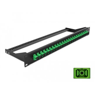 DeLOCK Delock 19″ Fibre Patch Panel 24 port SC Simplex green