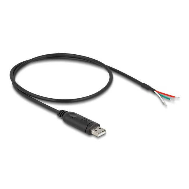Delock Adapter Cable USB 2.0 Type-A to Serial RS-485 with 3 x open wire ends 0.5 m