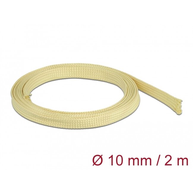 Delock Braided Sleeve made of aramid fibers 2 m x 10 mm