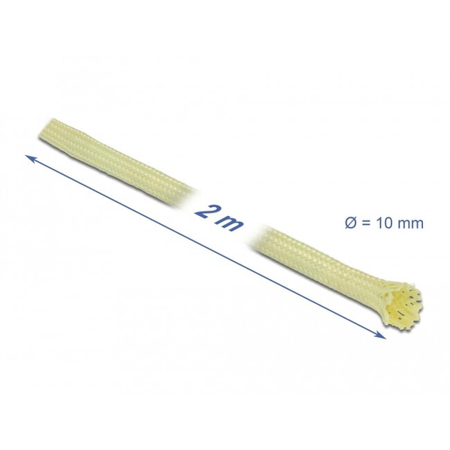 Delock Braided Sleeve made of aramid fibers 2 m x 10 mm